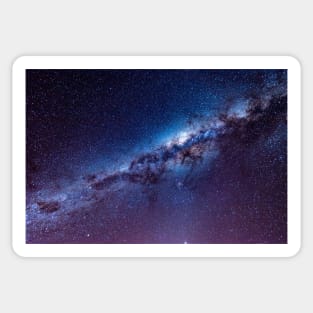 Blue & Purple Galaxy With Stars Sticker